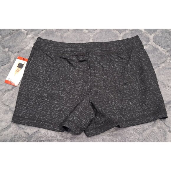 NEW  32 Degrees Cool Ladies Black Heathered Fleece Shorts/Sz. M - Picture 3 of 5